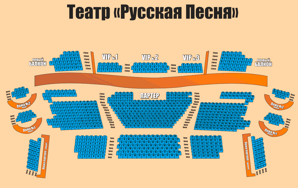Театр русская песня зал